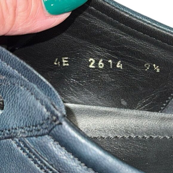 Men’s PRADA Sport Blue Leather AUTHENTIC low top lace up sneakers size 9.5 - Picture 10 of 10